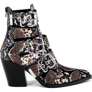 NWOT Jeffrey Campbell Caceres Leather Cutout Ankle Bootie Size 5.5